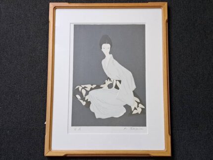 1528 エルテ 「エメラルドの夜」 印刷 Erte デザイナー
