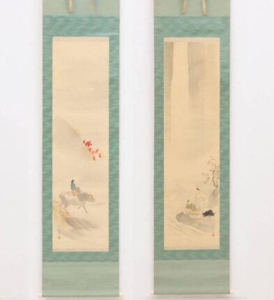 万華積雪 尾崎家蔵 掛軸A-2