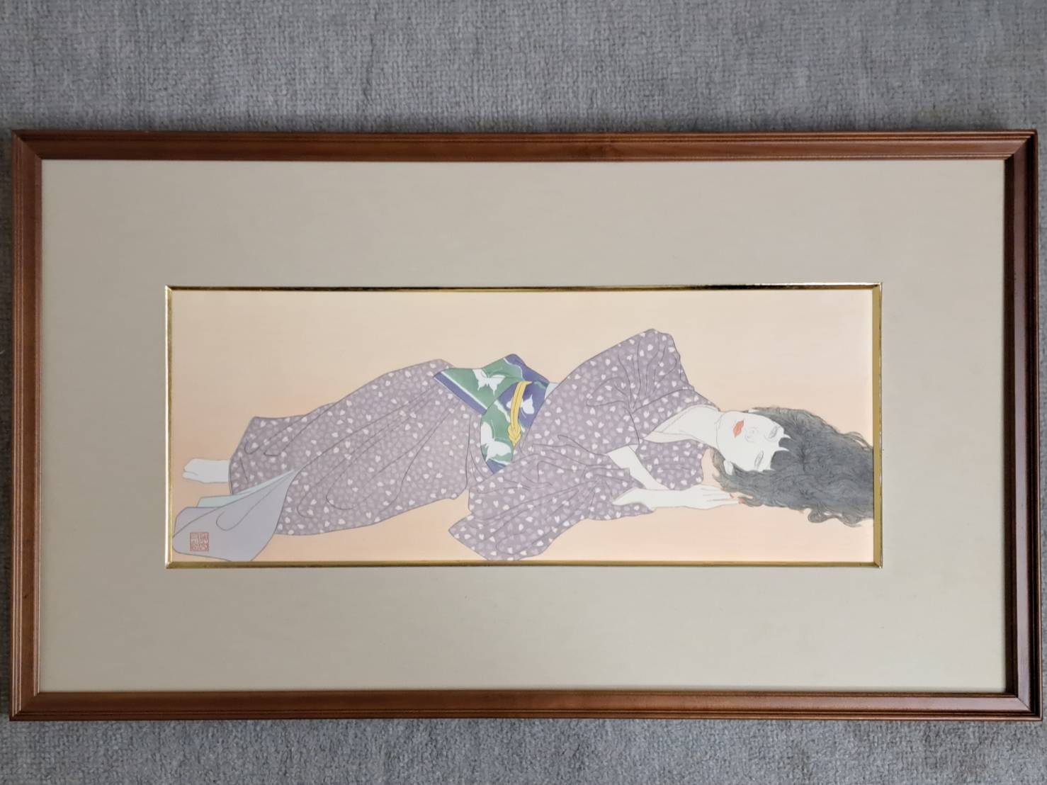 加山又造 オリジナル 木版画 「はなびら」 限定200