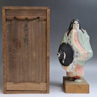 能面師 鈴木慶雲 作 木彫 彩色 能人形 ｢春日野｣