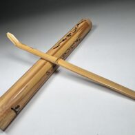 関精拙（峨翁）茶杓「こ乃あたり目に見ゆるものみな涼しい」