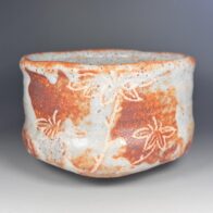 加藤弥右衛門 造 鼡志野 茶碗 / 裏千家 鵬雲斎 書付 秀逸作