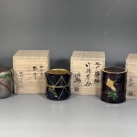 中村湖彩 棗 4点 茶道具