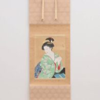 横尾芳月 掛軸(紙本) 「想い出」