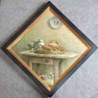 鍋島正一「ロブスターの静物」油彩 S10号