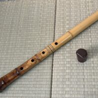 都山流 尺八 小林一城 在銘 金巻歌口 藤巻銀三線