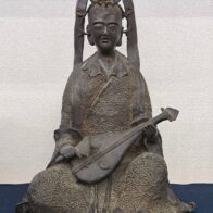 古銅 琵琶持ち弁財天