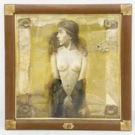 増田常徳 油彩「真珠」