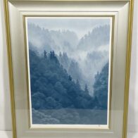 東山魁夷 リトグラフ「霧の山峡」求龍堂 森工房