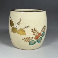 十六代 永楽善五郎（即全）造 / 不審庵 宗偏流 山田宗囲 書付 仁清写 菊桐蓋置 茶道具