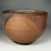 人間国宝 藤原雄 最上位作 備前 茶碗