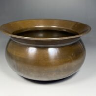 千家十職 釜師 大西清右衛門 不審庵傳来写 唐銅袋形 建水