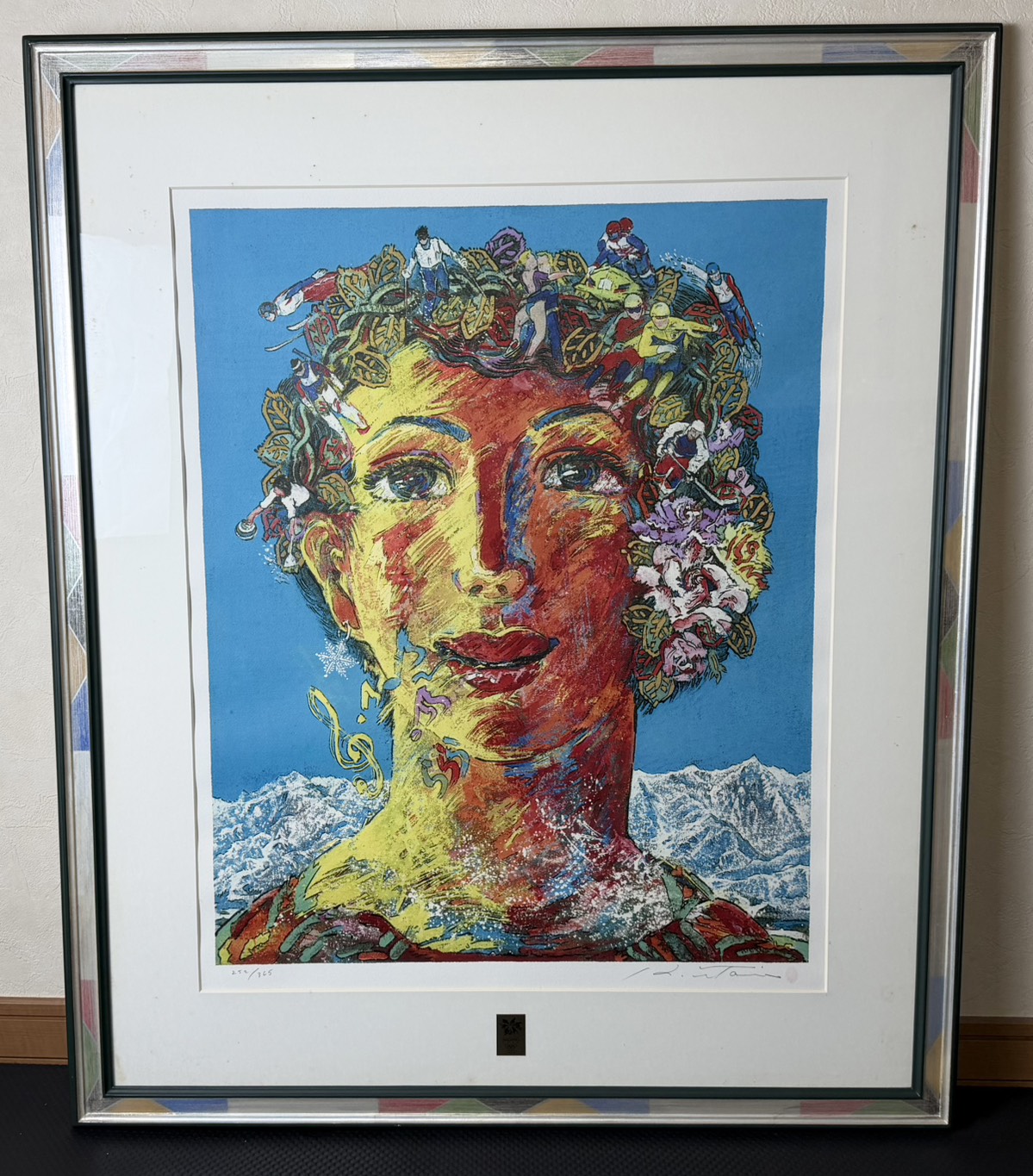 絹谷幸二 リトグラフ「勝利をあなたに」 1998年 限定365部