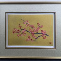 加山又造 リトグラフ「紅梅」限定120部