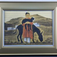 平山郁夫 「エジプトの少女(王家の谷ルクソール)」シルクスクリーン