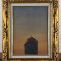 岡野浩二 キャンバス 油彩 「サイロ」