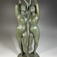 後藤白童 ブロンズ 「幸せの像」