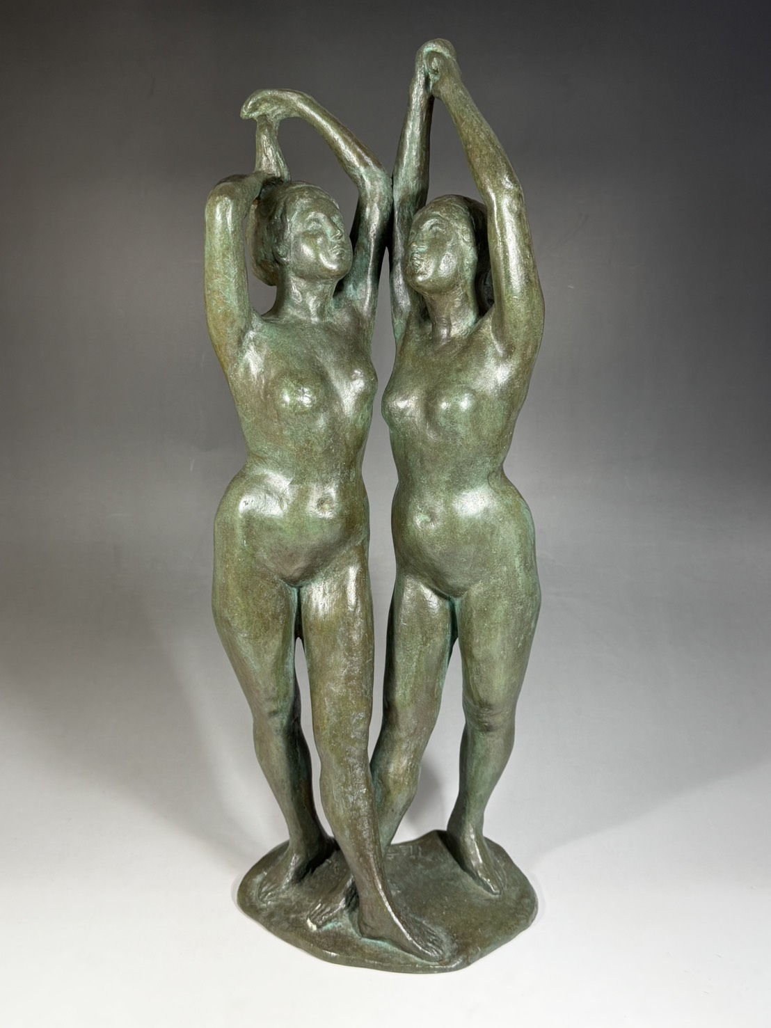 後藤白童 ブロンズ 「幸せの像」