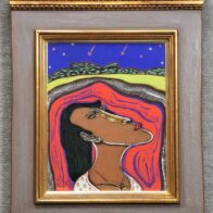 安達博文 油彩 3号 「二つの流れ星」 1995年作