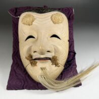 能面師 南禅寺最勝院 桜井周錬 造 「翁」 木彫能面