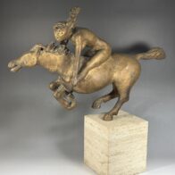 奥村信之 作 ブロンズ 彫刻 1990年 エディション 限定3部