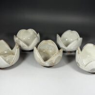 人間国宝 十二代 中里太郎衛門 (無庵) 唐津 粉引割山椒 向付