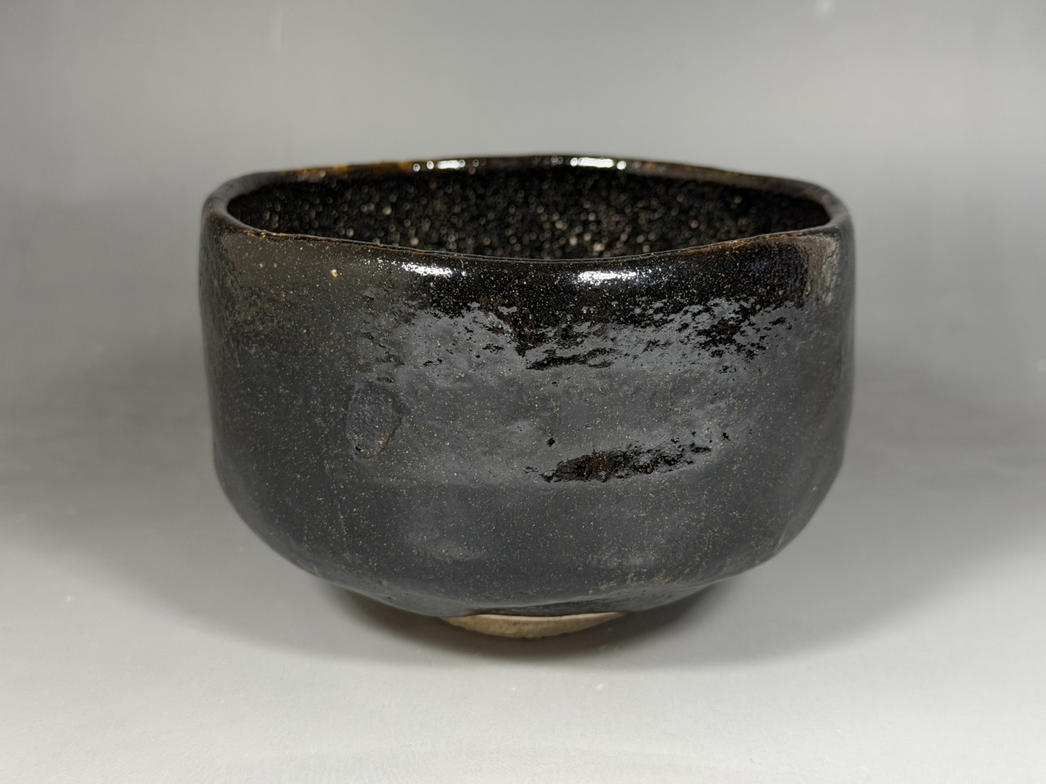 三代 中村道年 造 黒茶碗