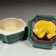 十六代 永楽善五郎(即全) 造 交趾 䑓牛香合