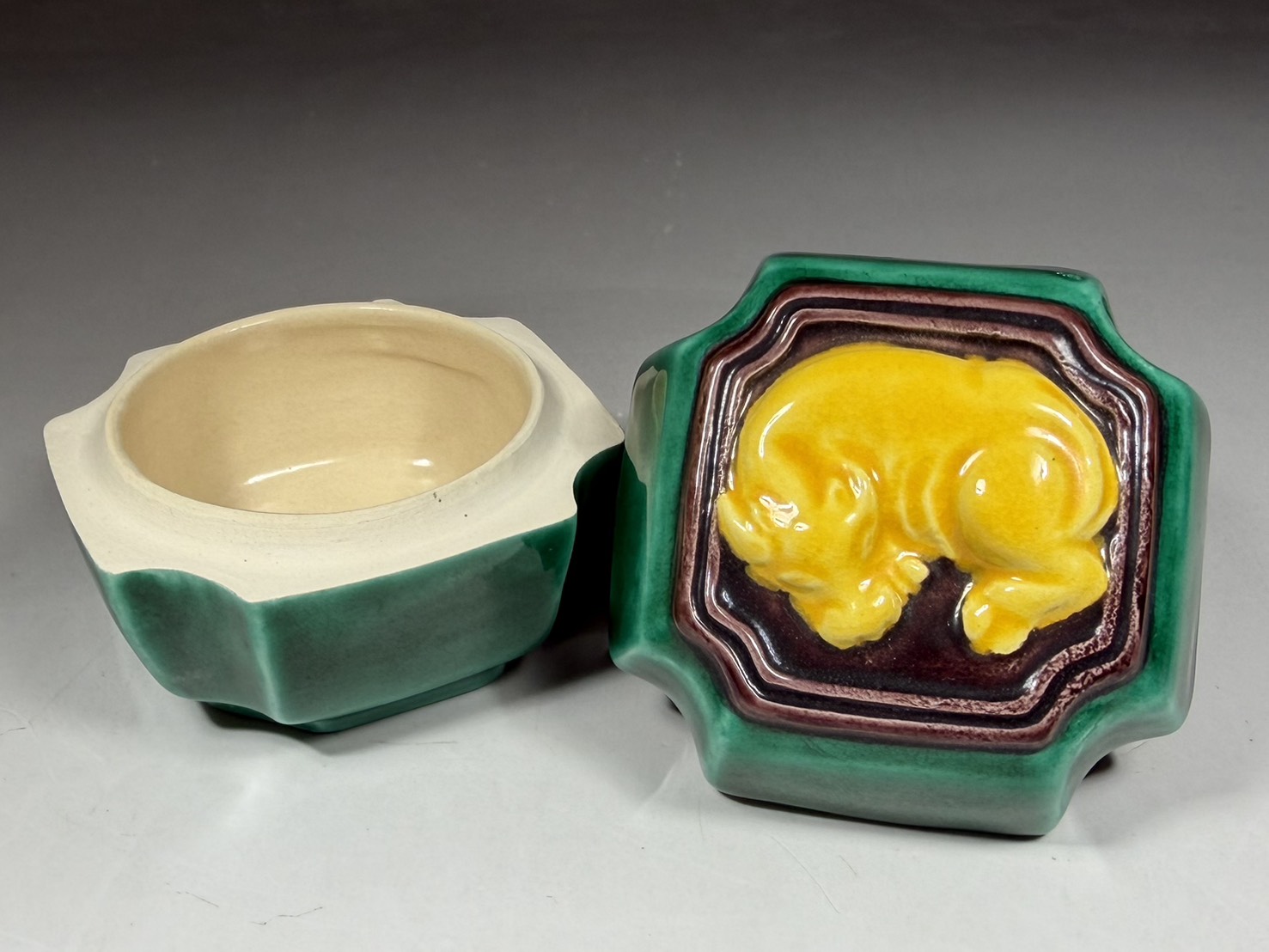 十六代 永楽善五郎(即全) 造 交趾 䑓牛香合