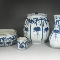 京焼 加藤貴山 造 ぶどう棚 皆具