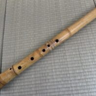 琴古流 尺八 関口聖岳 二印 銀三線 藤巻 七孔