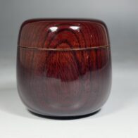 塗師【辻石斎】溜尻張茶器 棗