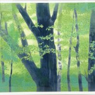 東山魁夷「森若葉」リトグラフ エディション