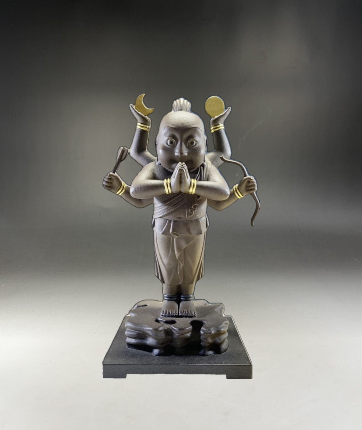 籔内佐斗司「阿修羅坊」ブロンズ