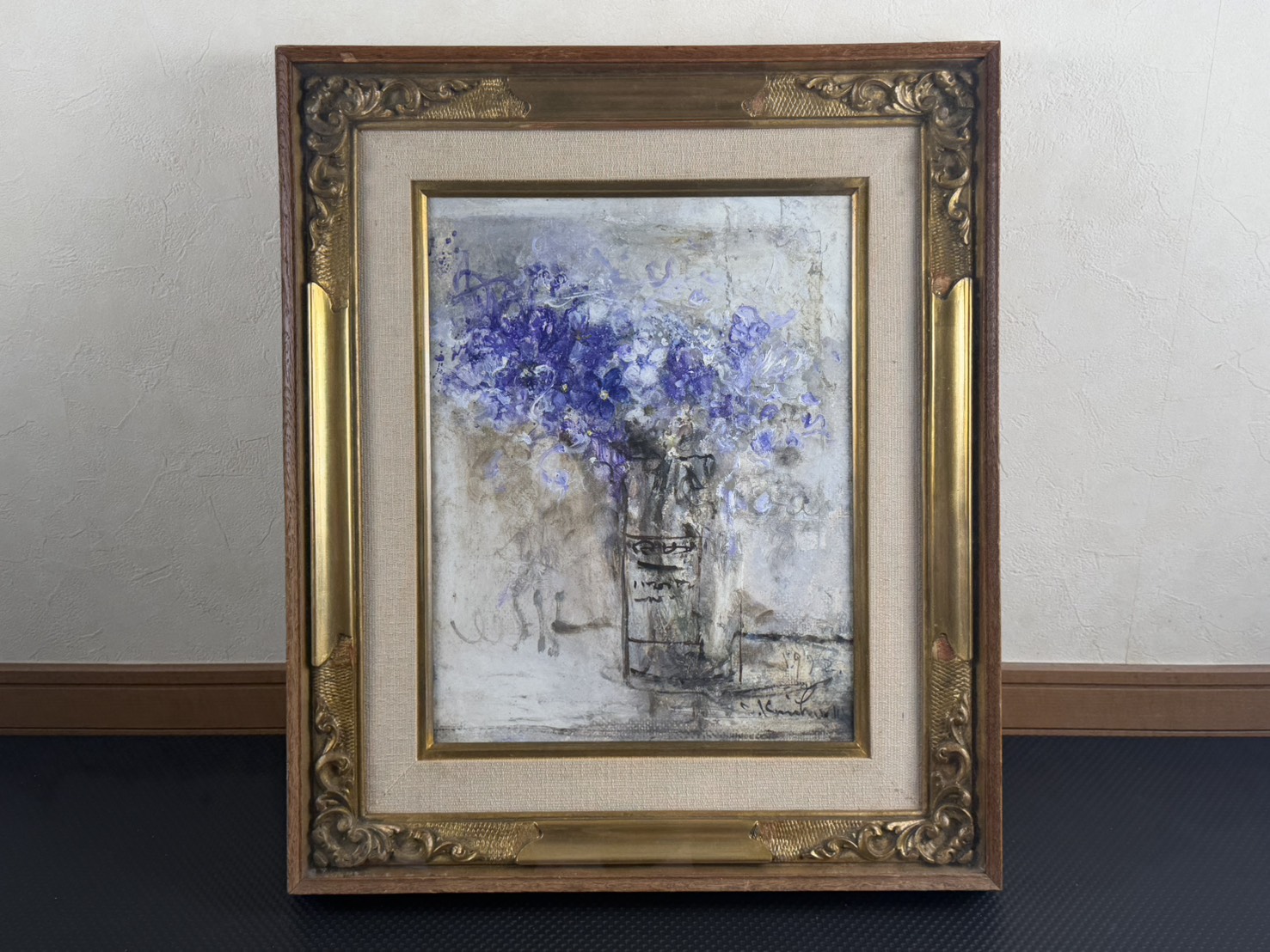 栗原一郎 キャンバス 油彩 1972年 F6