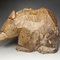 引間二郎 木歩 1982年 木彫 熊