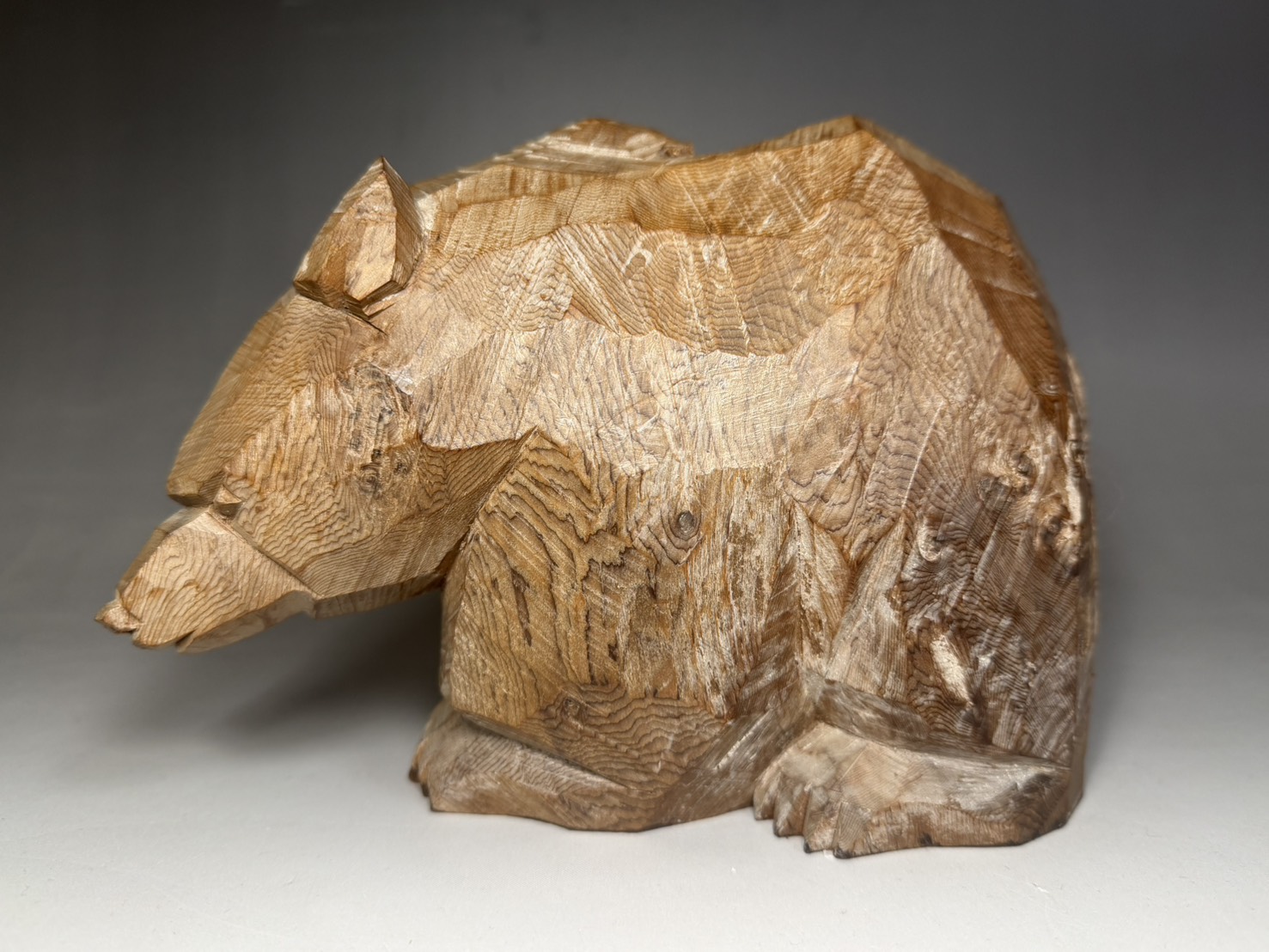 引間二郎 木歩 1982年 木彫 熊