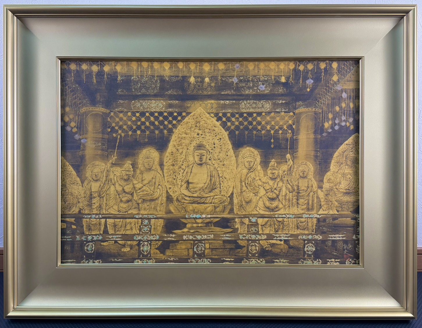 平山郁夫「慈光（中尊寺金色堂）」アートコロタイプ 仏教美術