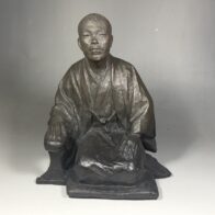 彫刻家 伊藤五百亀「子規」ブロンズ
