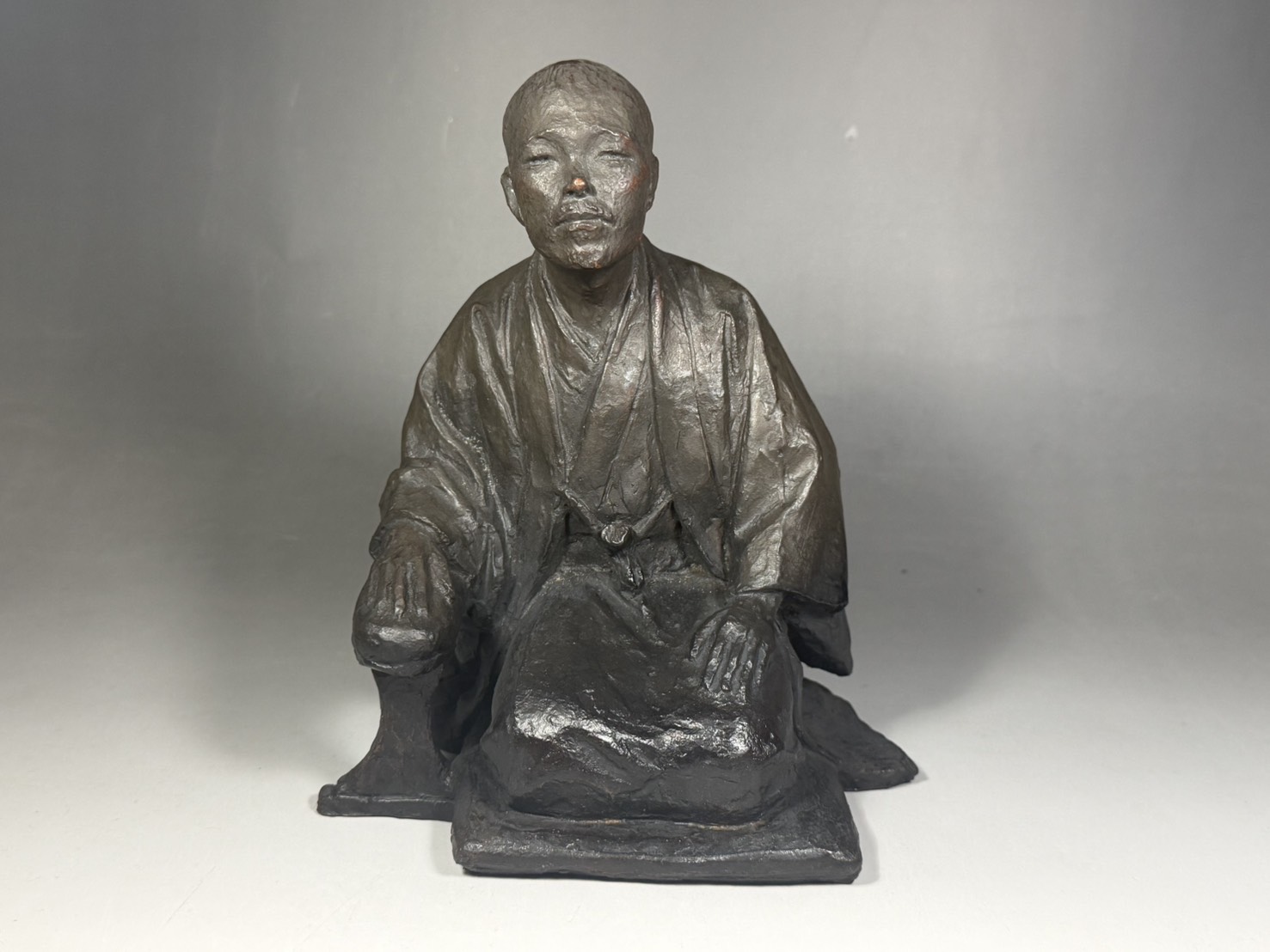 彫刻家 伊藤五百亀「子規」ブロンズ