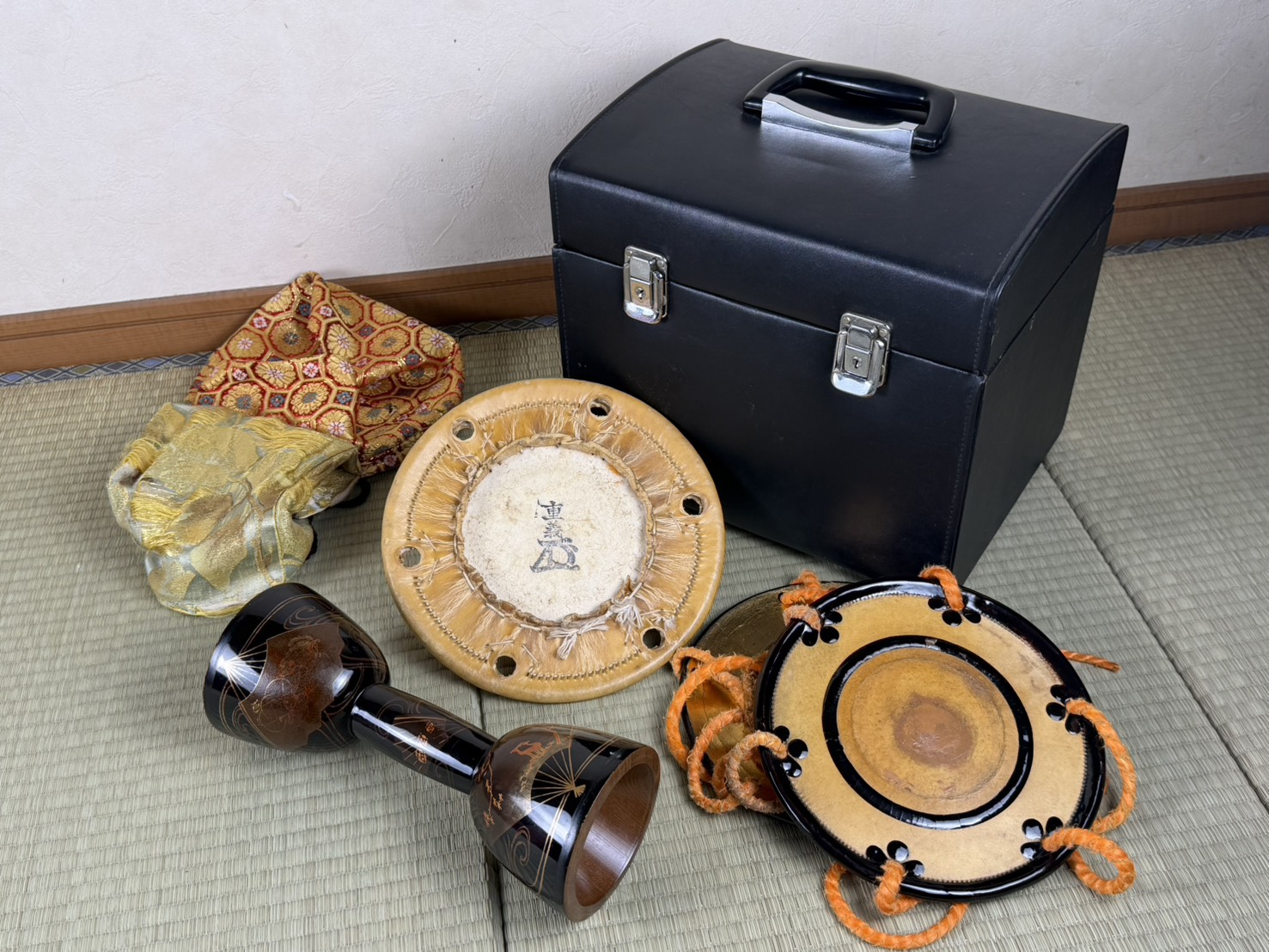 小鼓 2点 銘「中宗」雅楽器