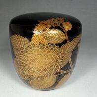 平安 鈴木光入「紫陽花蒔絵 大棗」梨地