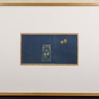 清宮質文「コップの中の蝶」木版画(多色) 1962年の作 限定20部