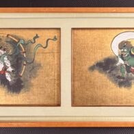尾形光琳「風神雷神図」木版画 限定500部