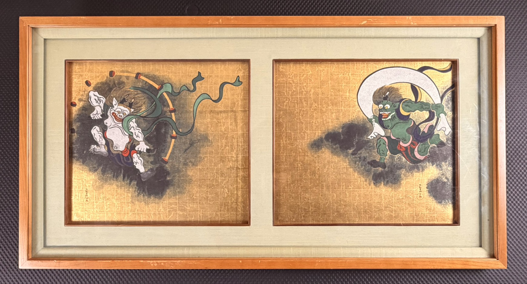 尾形光琳「風神雷神図」木版画 限定500部