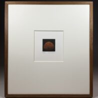 浜口陽三「赤い毛糸」メゾチント 1979年
