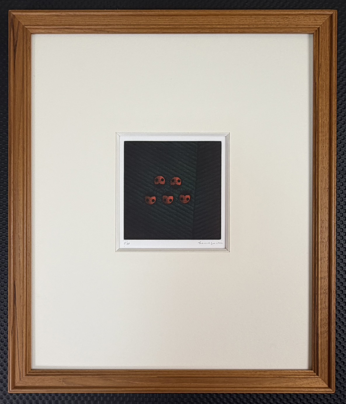 浜口陽三「てんとう虫」メゾチント 1978年 銅版画