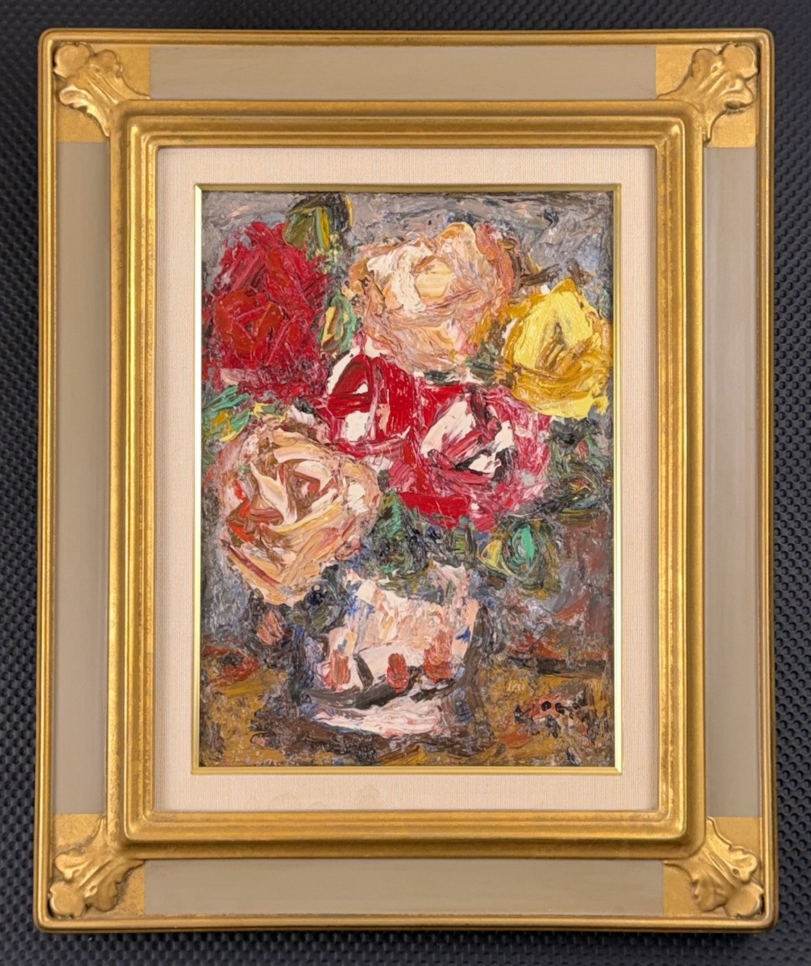 平沢喜之助「薔薇」油彩 1976年