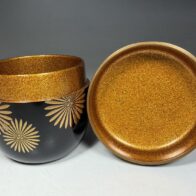 蒔絵師 一瓢斎 唐松蒔絵 棗 金梨地