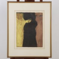 ジャン＝ピエール・カシニョール「FEMMU EN NOIR」リトグラフ